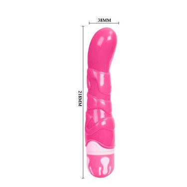 Vibratore Vaginale Impermeabile Rosa con 10 Vibrazioni e Batteria AA